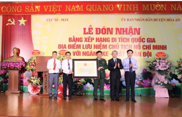 Di tích lịch sử “Địa điểm lưu niệm Chủ tịch Hồ Chí Minh với ngành Xe - Máy Quân đội” xã Bạch Đằng, huyện Hòa An, tỉnh Cao Bằng